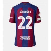 Barcelona Ilkay Gundogan #22 Hjemmebanetrøje 2023-24 Kortærmet